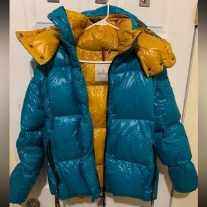 Blue moncler coat size 1